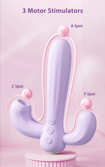 Svakom Bernice 3 nhánh kích thích điểm G rung hút tăng khoái cảm